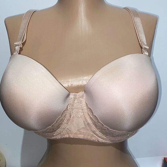 Torrid Women's Beige Curved Underwire Detachable Strap Push-Up Bra Size 40DD - Picture 2 of 8